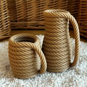 Cuerda enrollada Jarron